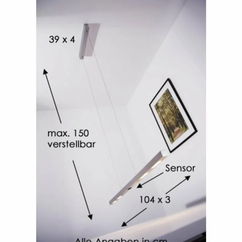 Casablanca Suspension Helios LED Aluminium, 1 lumière* Suspensions