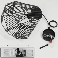 hofstein Suspension Cassils Noir, 1 lumière