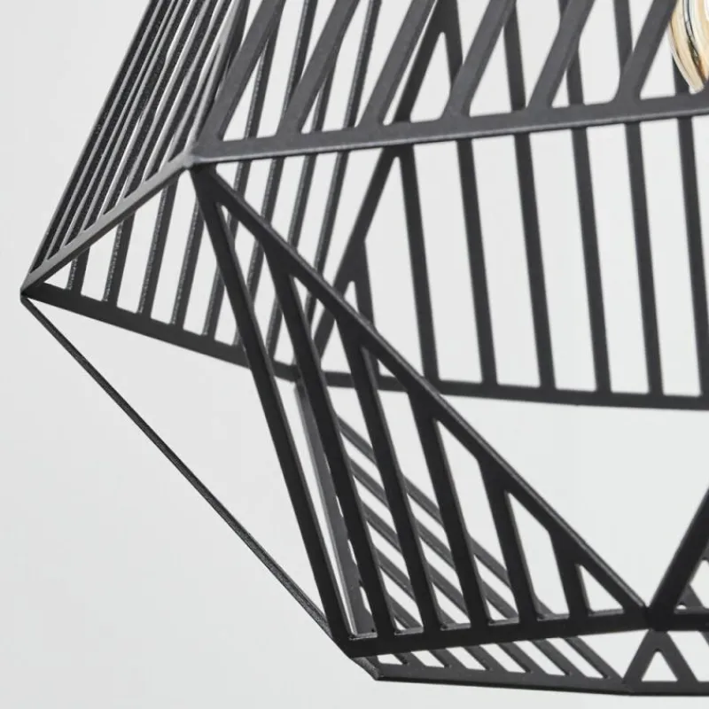 hofstein Suspension Cassils Noir, 1 lumière