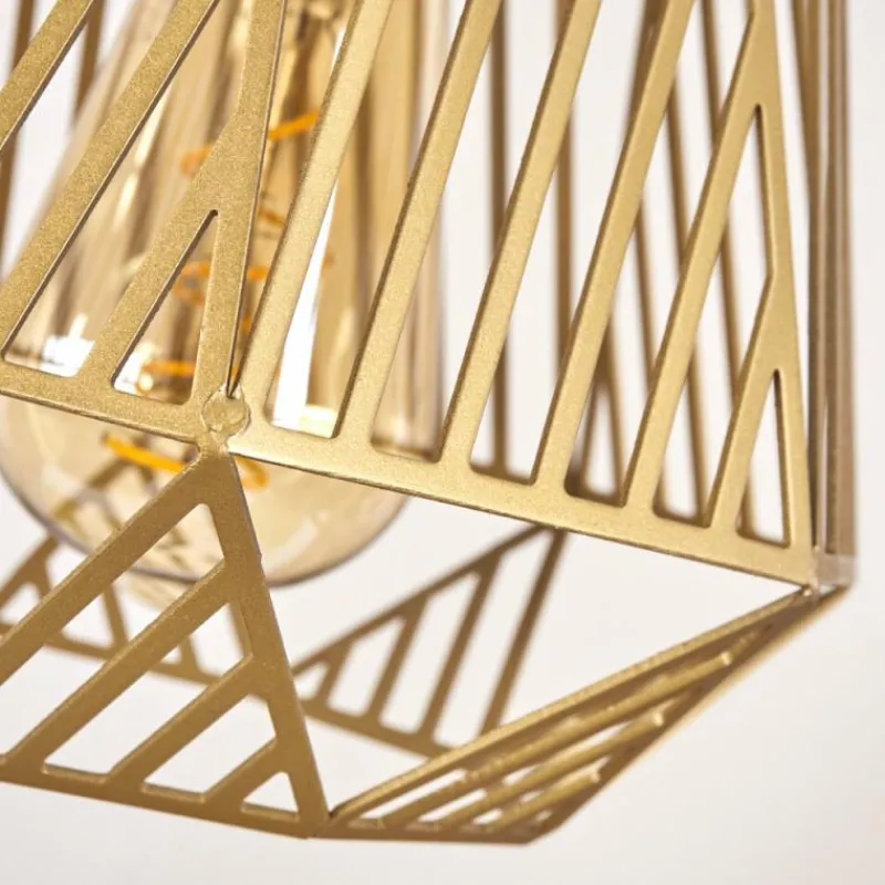 Lampes Dorées-hofstein Suspension Cassils Or, 3 lumières