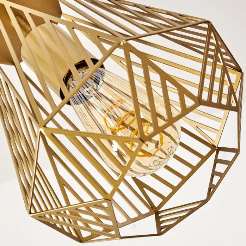 Lampes Dorées-hofstein Suspension Cassils Or, 3 lumières