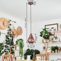 Luminaires Orientaux-hofstein Suspension Cassis Cuivre, 1 lumière