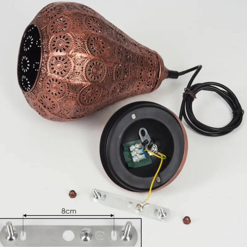 Luminaires Orientaux-hofstein Suspension Cassis Cuivre, 1 lumière