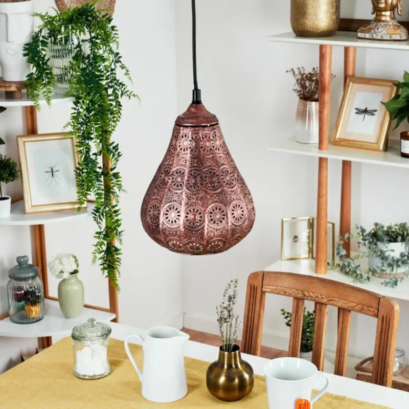 Luminaires Orientaux-hofstein Suspension Cassis Cuivre, 1 lumière