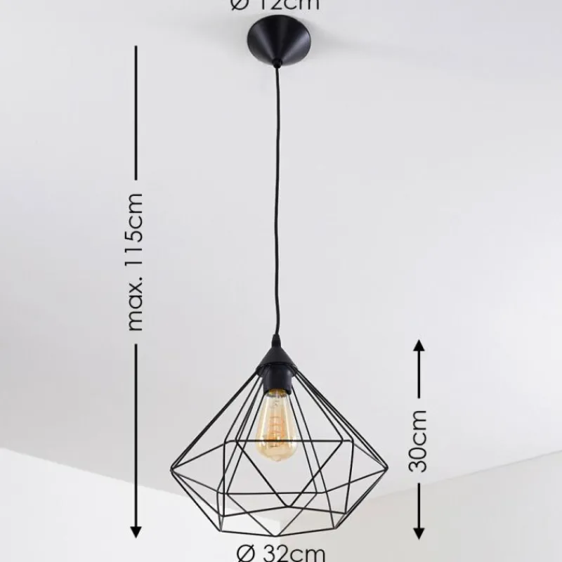 hofstein Suspension Cenova Noir, 1 lumière* Suspensions