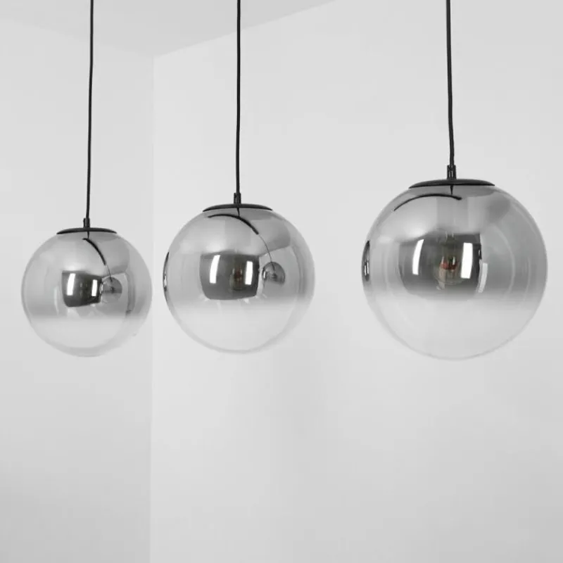 hofstein Suspension Cercado Noir, 3 lumières