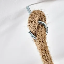 Style Boho-Chic-hofstein Suspension Chapana Brun, Bois clair, Noir, 3 lumières