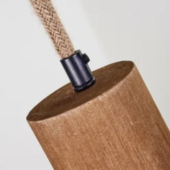 Style Boho-Chic-hofstein Suspension Chapana Brun, Noir, 4 lumières