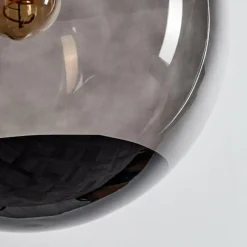 Suspension Verre Fumé-hofstein Suspension Charlet Noir, 3 lumières