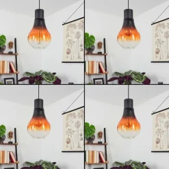 Suspension Verre Fumé-hofstein Suspension Chaumon Noir, 1 lumière