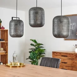 hofstein Suspension Chidu Gris, 3 lumières