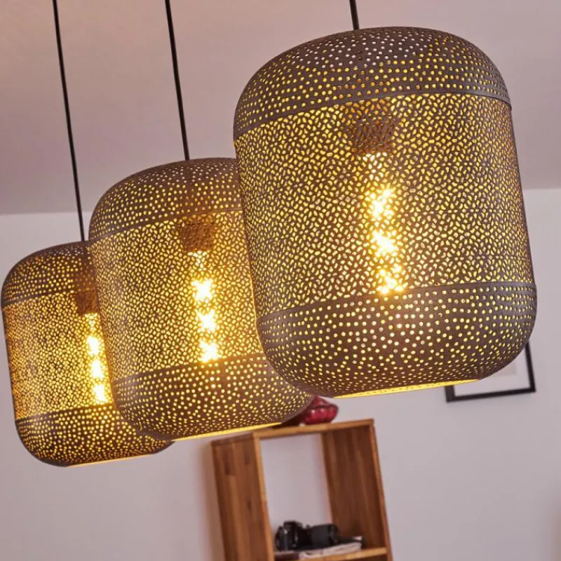 hofstein Suspension Chidu Gris, 3 lumières