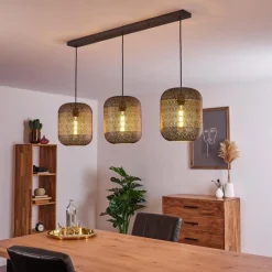 hofstein Suspension Chidu Gris, 3 lumières