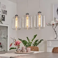 hofstein Suspension Chiedent Chrome, 3 lumières