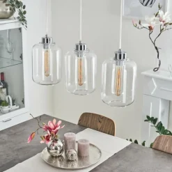 hofstein Suspension Chiedent Chrome, 3 lumières