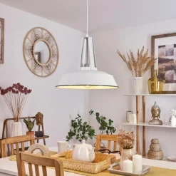 Luminaires Scandinaves-hofstein Suspension Chimay Blanc, 1 lumière