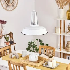 Luminaires Scandinaves-hofstein Suspension Chimay Blanc, 1 lumière