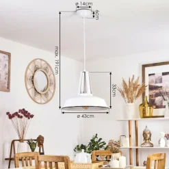 Luminaires Scandinaves-hofstein Suspension Chimay Blanc, 1 lumière