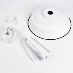 Luminaires Scandinaves-hofstein Suspension Chimay Blanc, 1 lumière