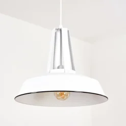 Luminaires Scandinaves-hofstein Suspension Chimay Blanc, 1 lumière