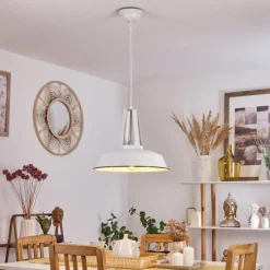 Luminaires Scandinaves-hofstein Suspension Chimay Blanc, 1 lumière