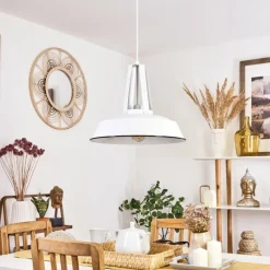 Luminaires Scandinaves-hofstein Suspension Chimay Blanc, 1 lumière