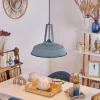 Luminaires Scandinaves-hofstein Suspension Chimay Bleu, 1 lumière