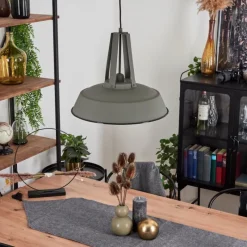 Luminaires Scandinaves-hofstein Suspension Chimay Gris, 1 lumière