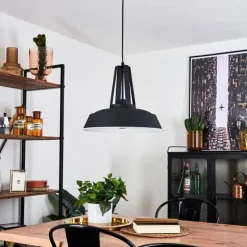 Lampes Industrielles-hofstein Suspension Chimay Noir, 1 lumière