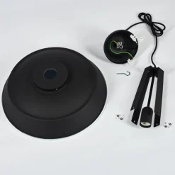 Lampes Industrielles-hofstein Suspension Chimay Noir, 1 lumière