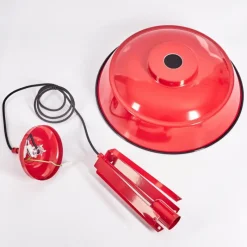 Luminaires Scandinaves-hofstein Suspension Chimay Rouge, 1 lumière