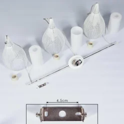 hofstein Suspension Chipoc Blanc, 3 lumières