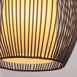 hofstein Suspension Chipoc Noir, 3 lumières