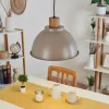Luminaires Scandinaves-hofstein Suspension Chipou Gris, 1 lumière