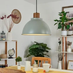 Luminaires Scandinaves-hofstein Suspension Chipou Vert, 1 lumière