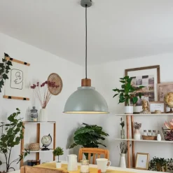 Luminaires Scandinaves-hofstein Suspension Chipou Vert, 1 lumière