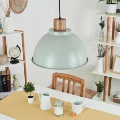 Luminaires Scandinaves-hofstein Suspension Chipou Vert, 1 lumière