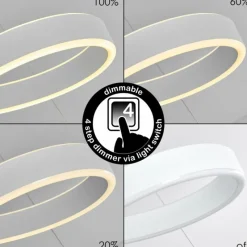 hofstein Suspension Chippewa LED Blanc, 1 lumière