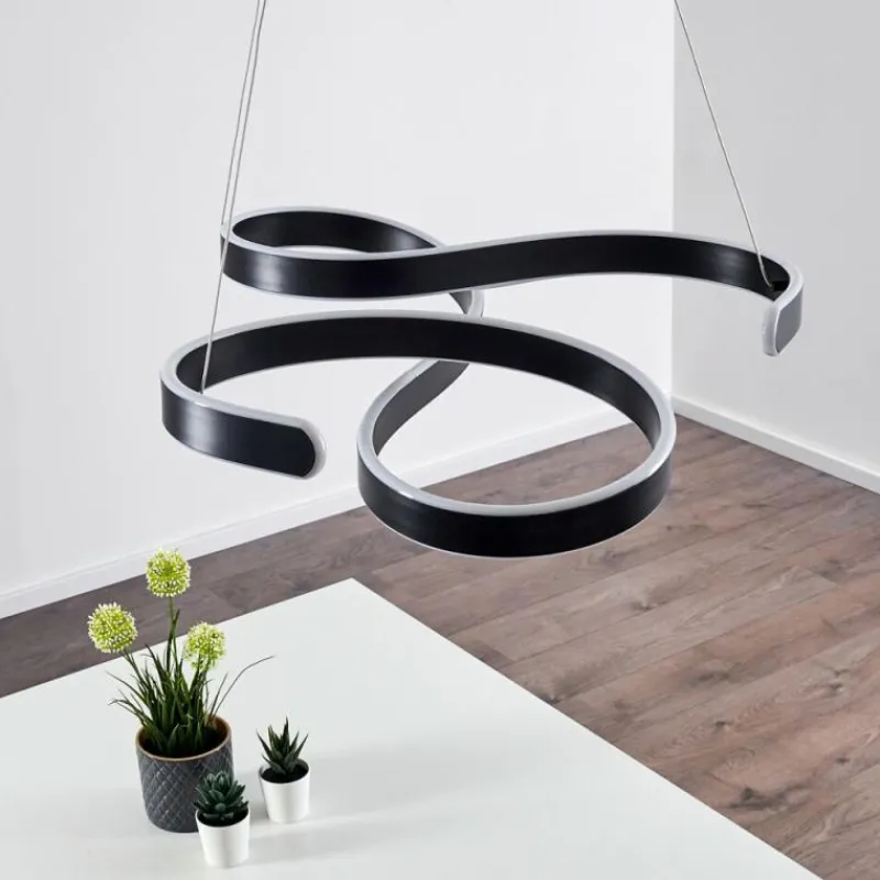 hofstein Suspension Chippewa LED Noir, 1 lumière