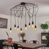 Lampes Vintages & Rétros-hofstein Suspension Chitaj Noir, 1 lumière