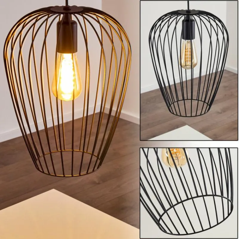 hofstein Suspension Chiuta Noir, 1 lumière