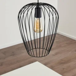 hofstein Suspension Chiuta Noir, 1 lumière