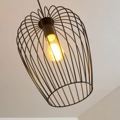 hofstein Suspension Chiuta Noir, 1 lumière