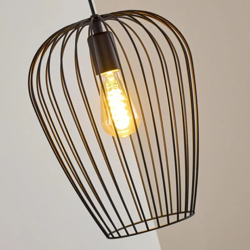 hofstein Suspension Chiuta Noir, 1 lumière