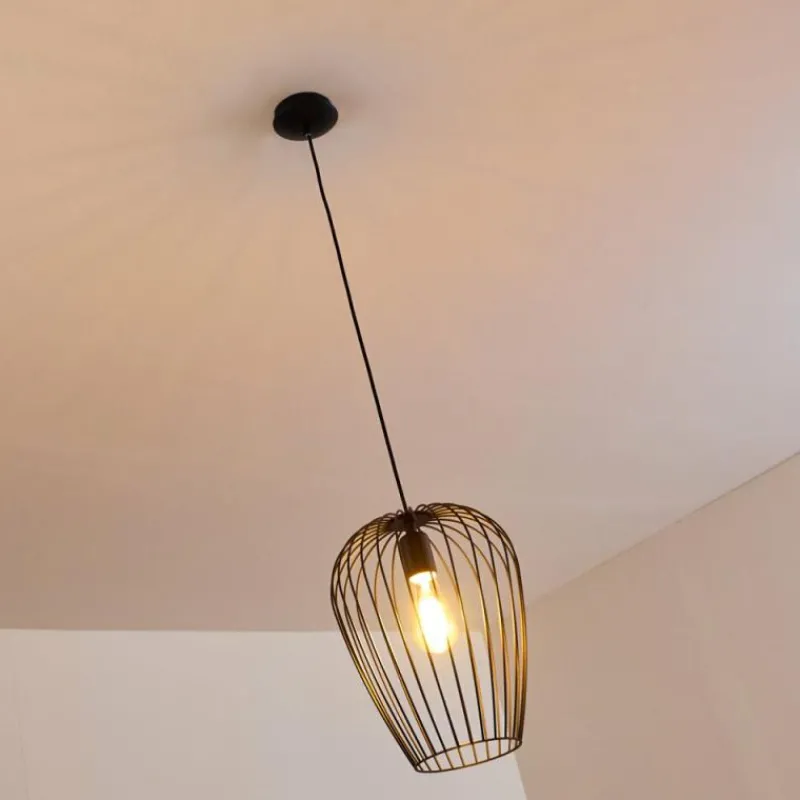 hofstein Suspension Chiuta Noir, 1 lumière