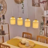 Lampes En Tissu-hofstein Suspension Chiuvi Gris, Écru, 4 lumières