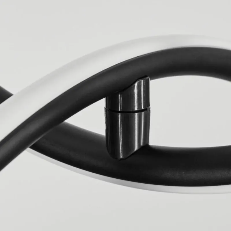 hofstein Suspension Chlak LED Noir, 2 lumières, Télécommandes