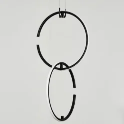 hofstein Suspension Chlak LED Noir, 2 lumières, Télécommandes* Éclairage Led