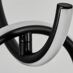 hofstein Suspension Chlak LED Noir, 3 lumières, Télécommandes