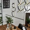 hofstein Suspension Chlak LED Noir, 3 lumières, Télécommandes